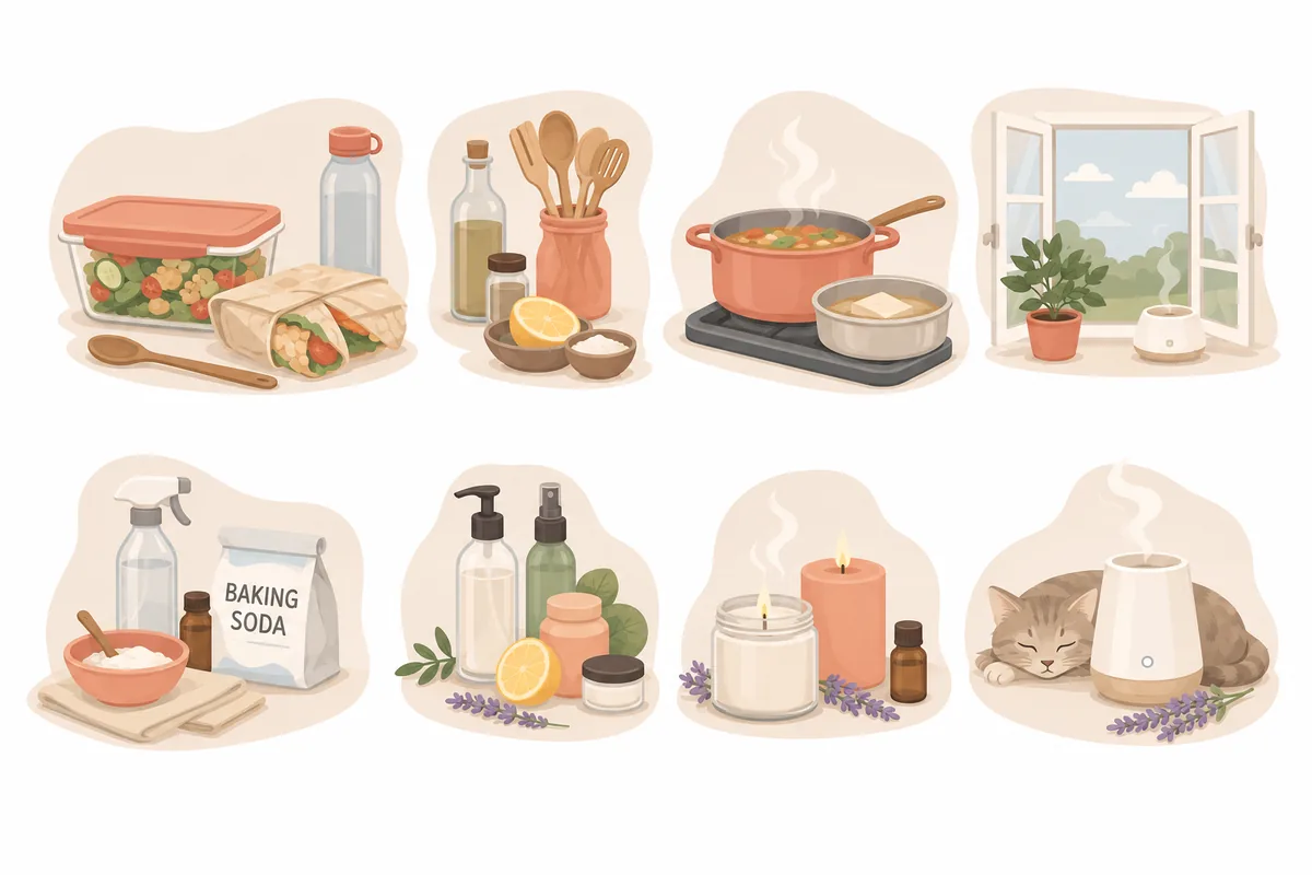 Supporting Your Hormones - practical guide illustrations